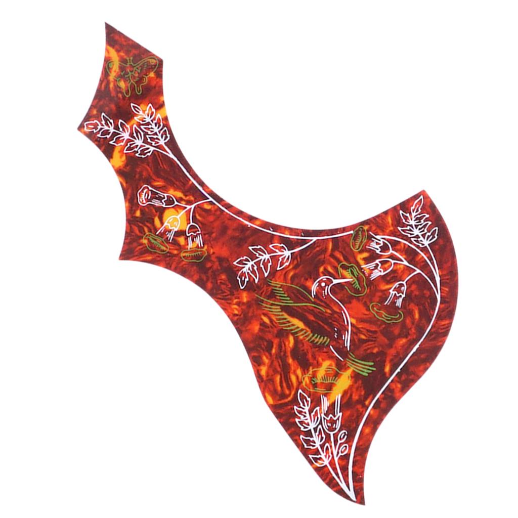 Left Handed Acoustic Guitar Pickguard Pick Guard Anti-scratch Plate Red