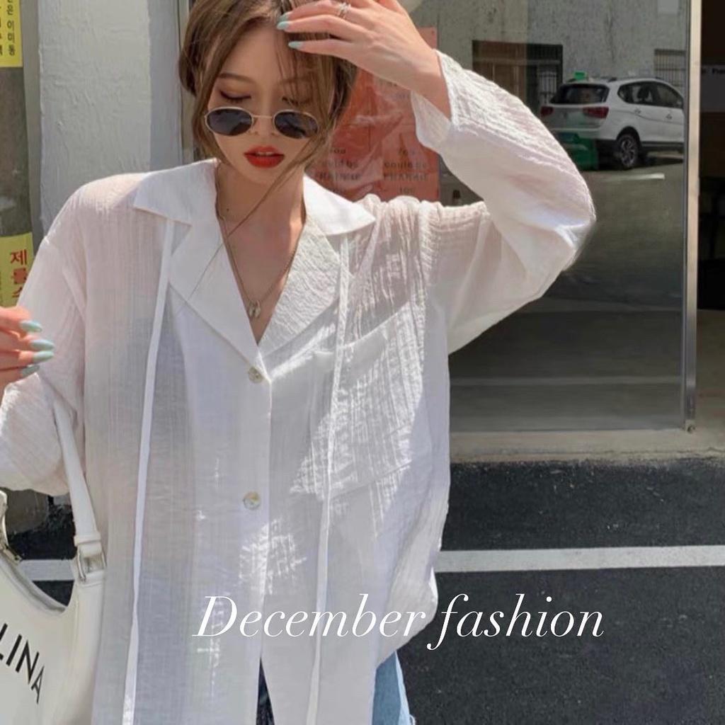 Áo Sơ Mi Gân Cổ Vest- December Fashion