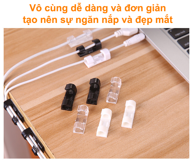 Vỉ 16 nút giữ dây điện gọn gàng