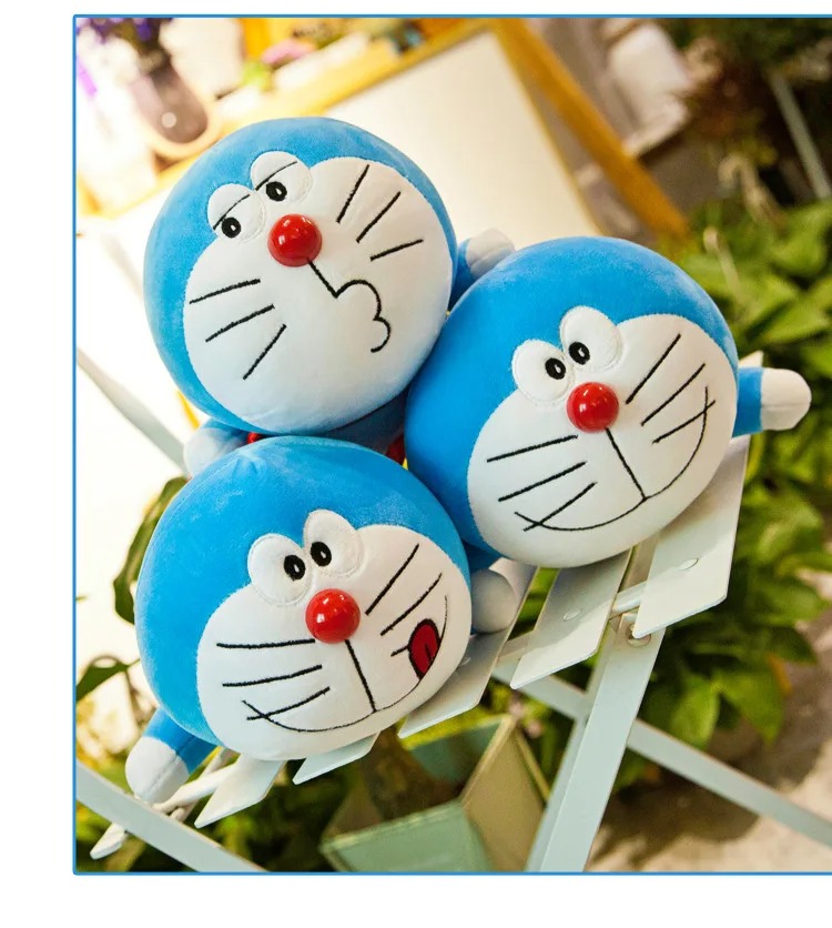 Thú nhồi bông mèo Doremon 3in1 có mền - Size 50cm - Quà tặng gấu bông Doraemon có mền đáng yêu