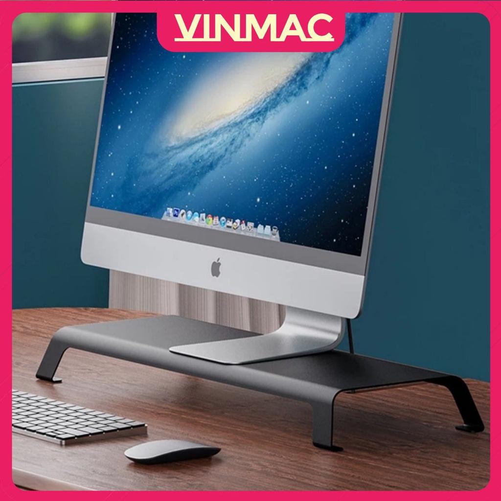 Kệ Kê Màn Hình Máy Tính PC, Kê iMac P23 Nhôm Nguyên Khối Cao Cấp Để Bàn Nâng Chỉnh Độ Cao Đặt Bàn Làm Việc Sang Trọng.