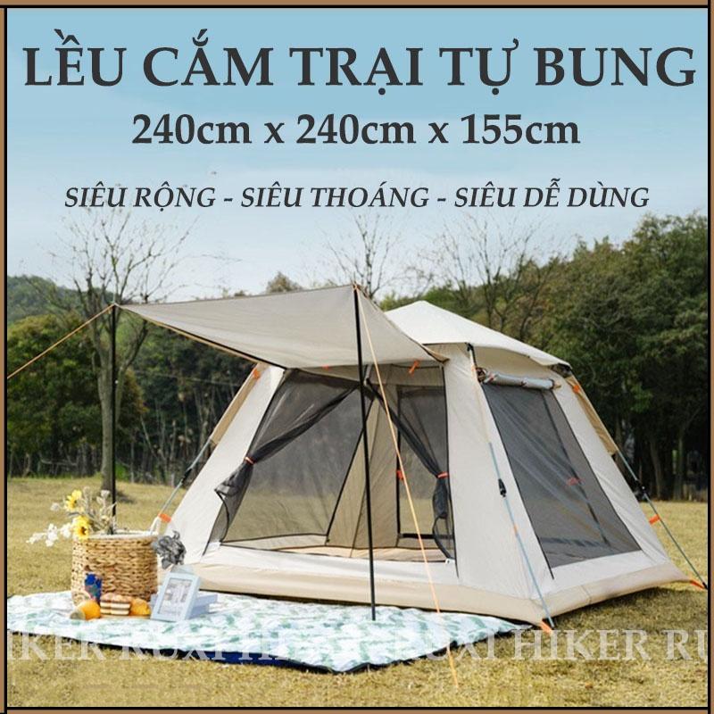 Lều cắm trại, Lều Camping, chống mưa, chống nước, chống tia UV, Phù hợp nhóm từ 4-6 người