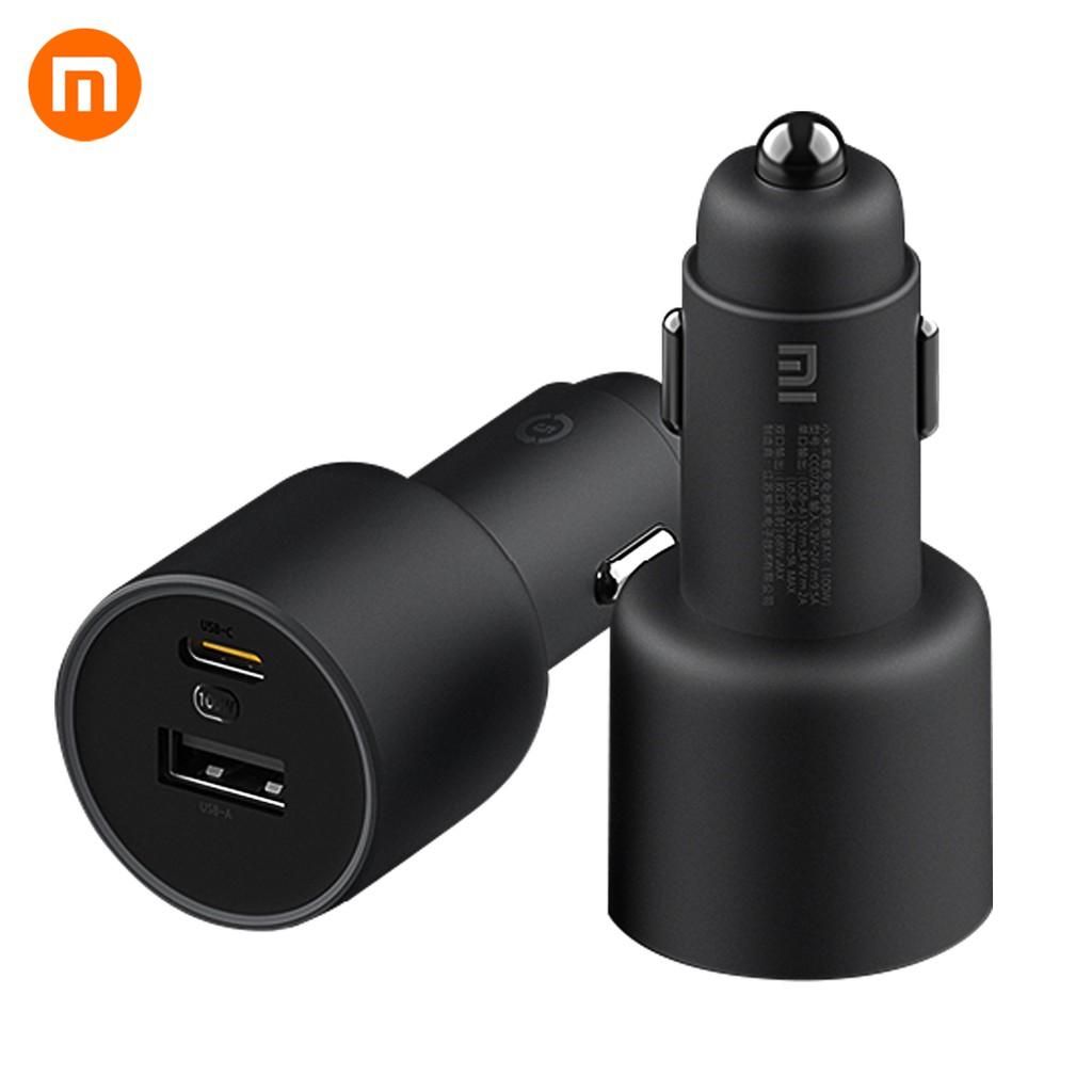 Xiaomi Tẩu sạc 1A1C hai cổng USB A USB C thông mình tương thích hoàn toàn màn hình đèn 100WHàng chính hãng