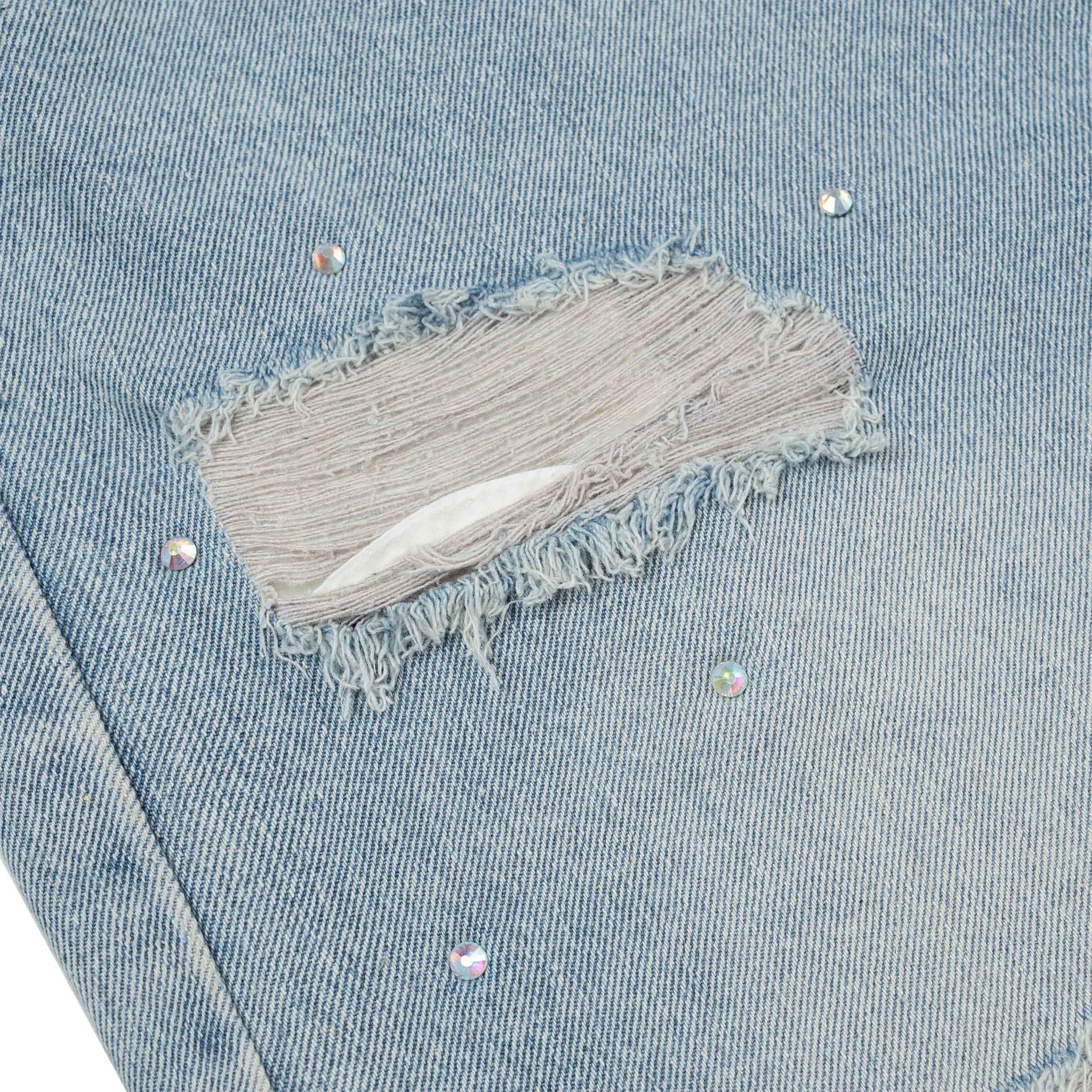 Quần DirtyCoins Denim Shorts Studs - Blue Wash