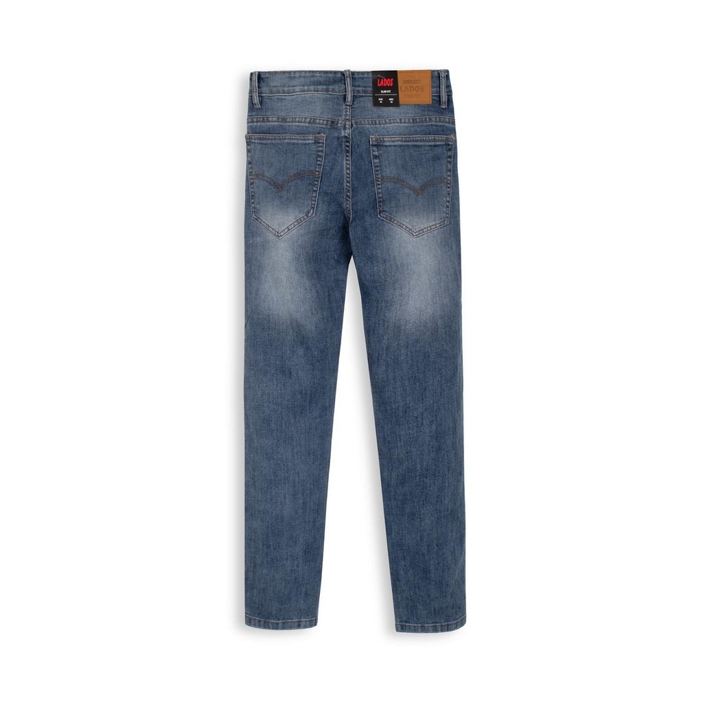 Quần Jeans nam trơn cao cấp form đứng LADOS-4084 co giãn, không ra màu, hàng chính hãng