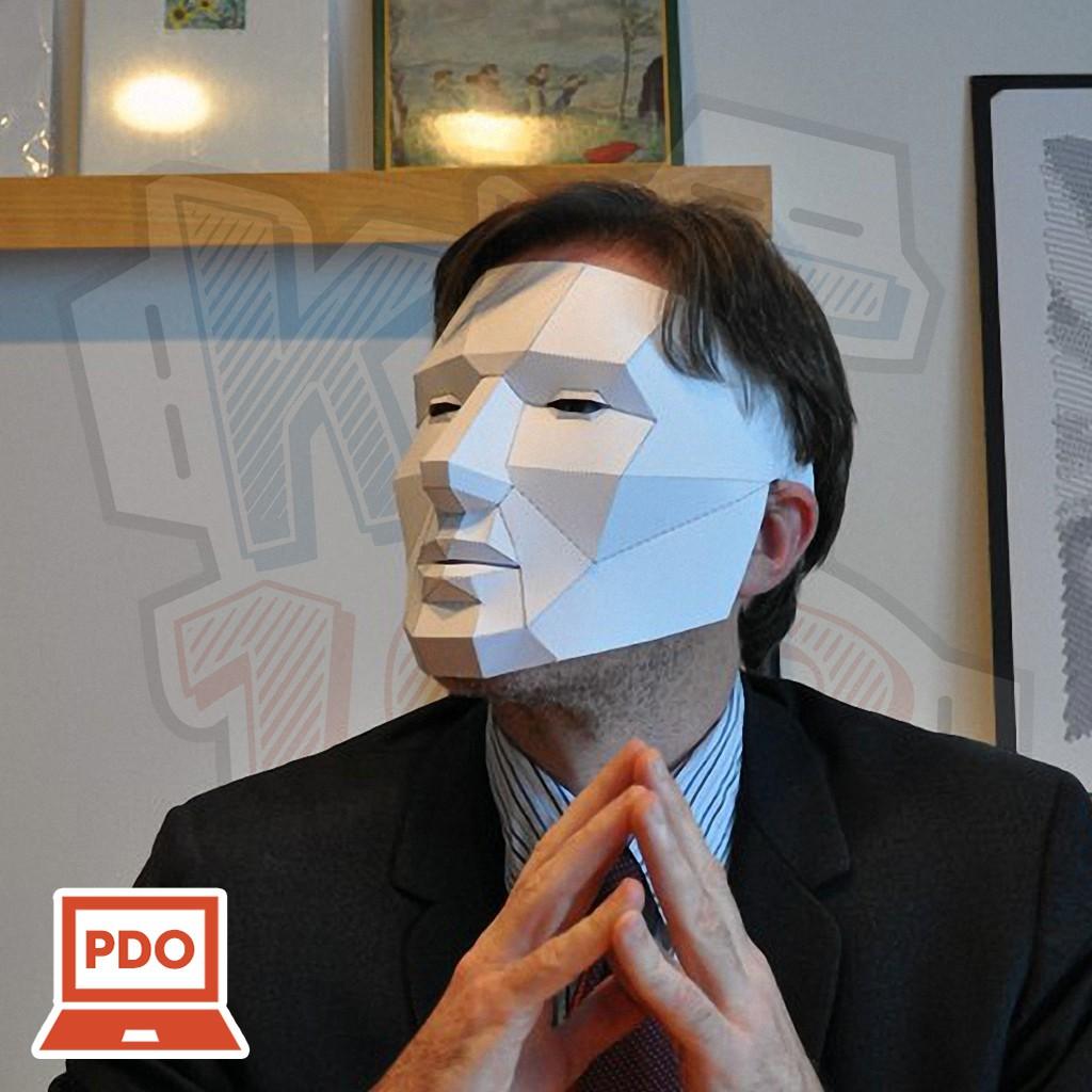 Mô hình giấy Đồ chơi Low Poly Mask (Đeo lên được