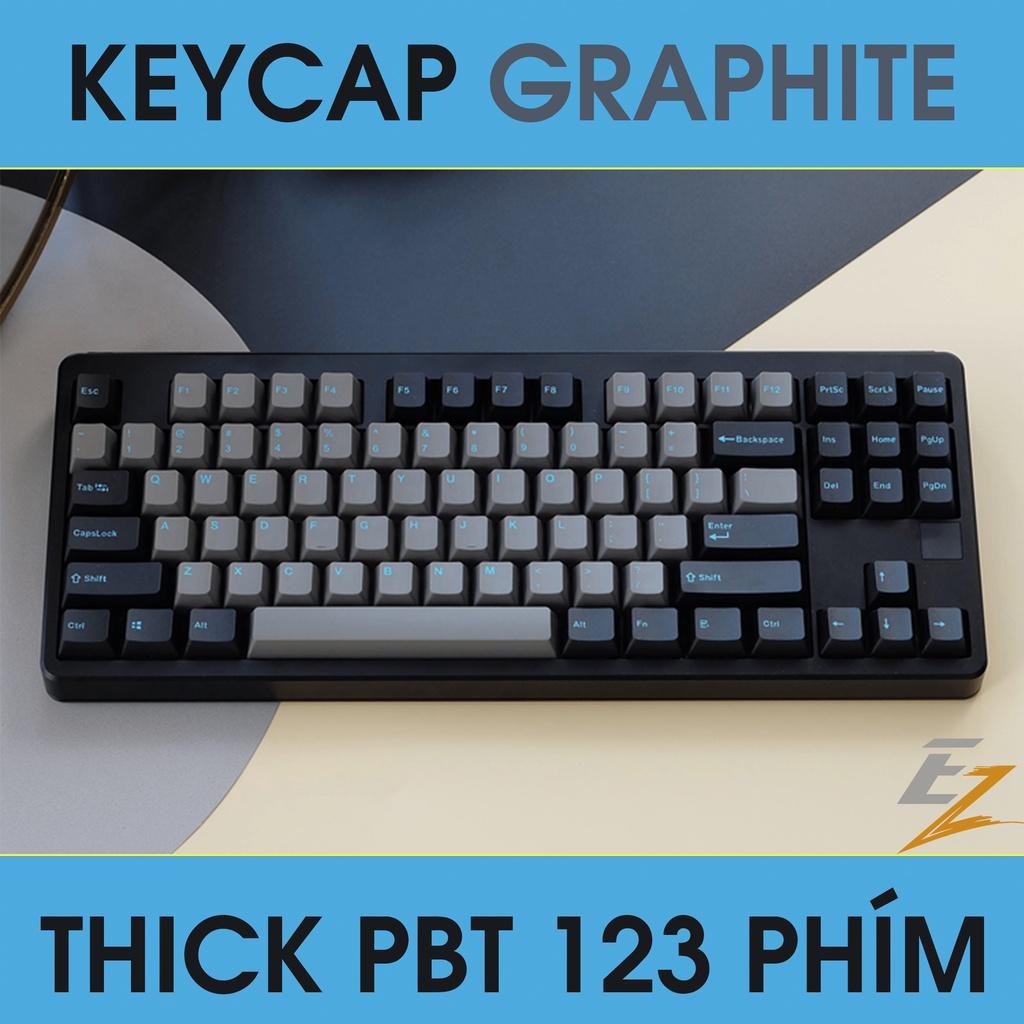 Keycap Cho Bàn Phím Cơ Graphite OEM Profile 123 Phím | Ezpc