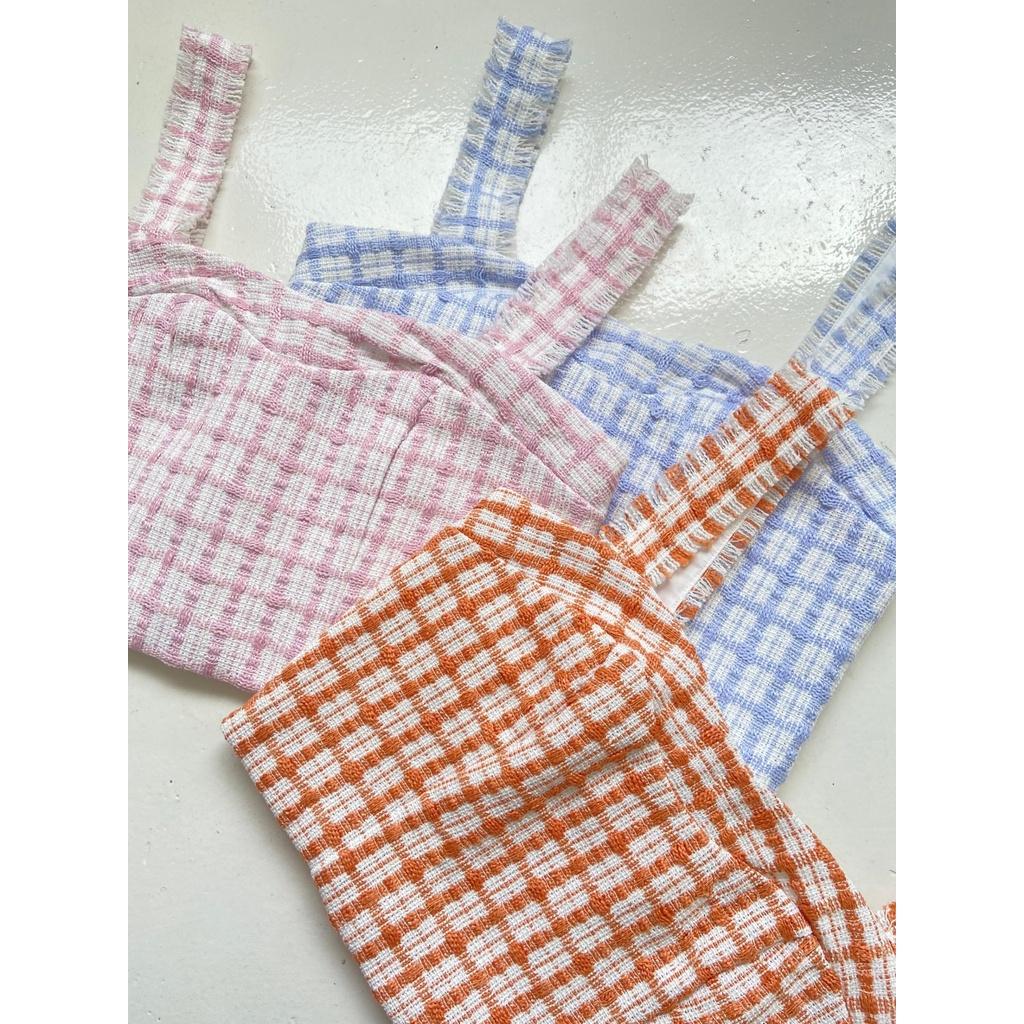 RECHIC Áo Kiểu Dory dáng croptop hai dây trẻ trung nữ tính phù hợp đi dạo phố