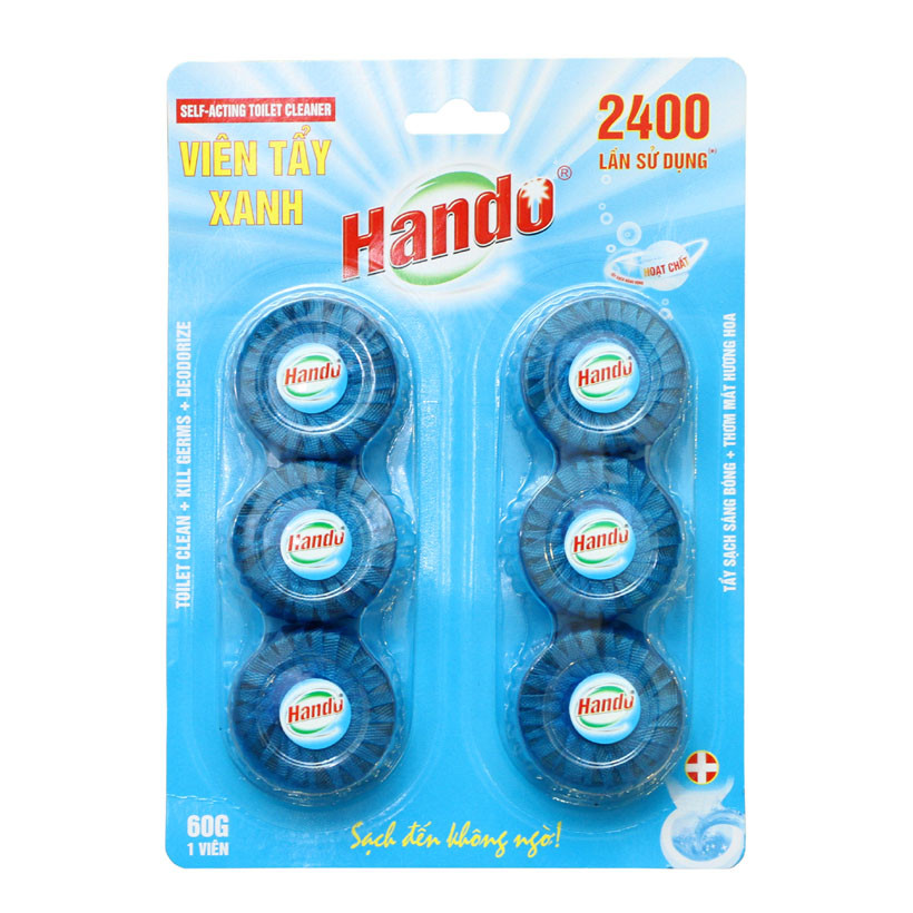 Vỉ 2 viên tẩy và làm thơm toilet Hando Hương Lavender