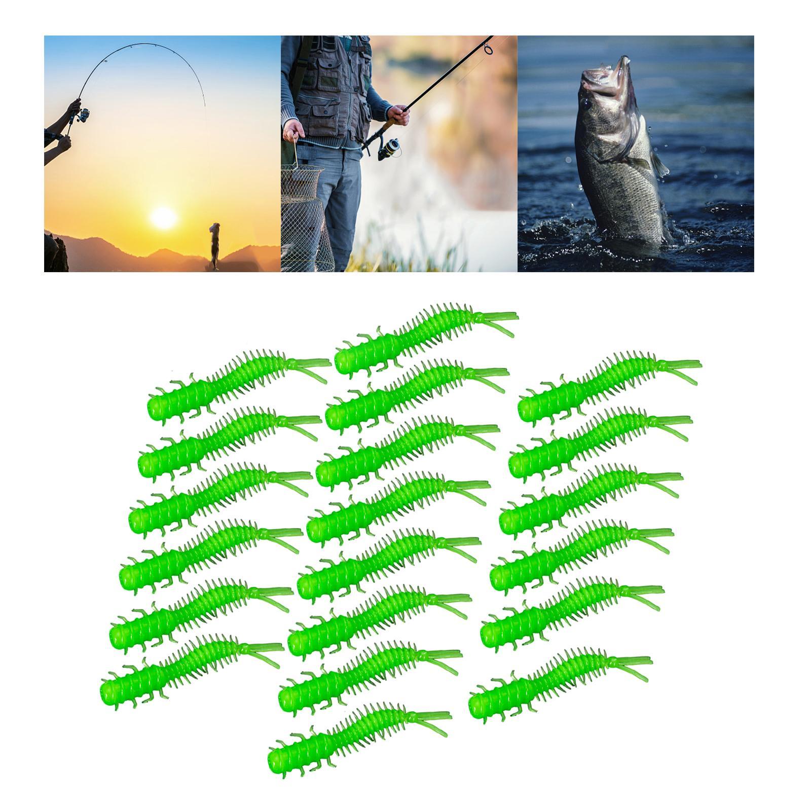 20x Soft Fishing  Spiral Tail Baits Set for Saltwater Sea Fishing