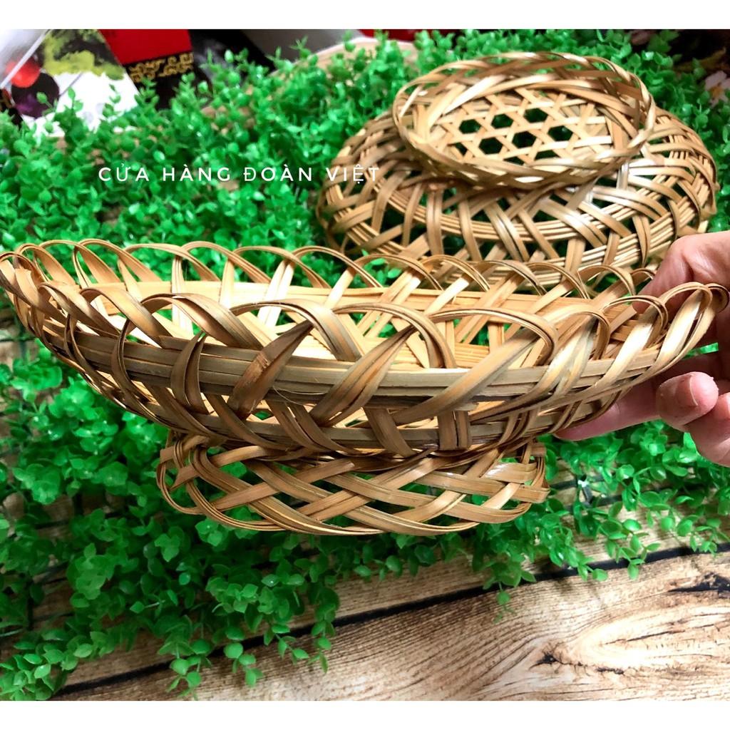 Rổ Tre Có Chân Hình Oval