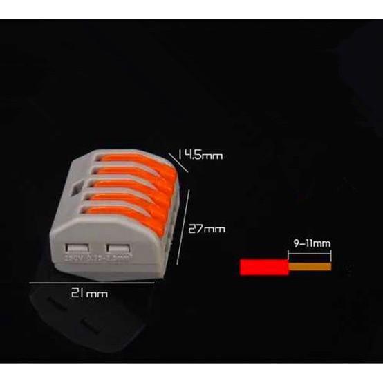 5 Cút nối dây điện KV774 -415 Wago nối 5 dây đơn