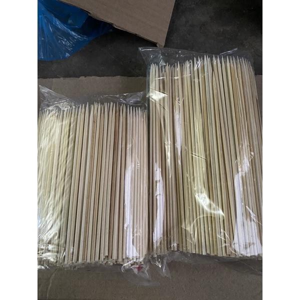 Tăm tre xiên thịt dài 15cm, 20cm đóng gói 100g