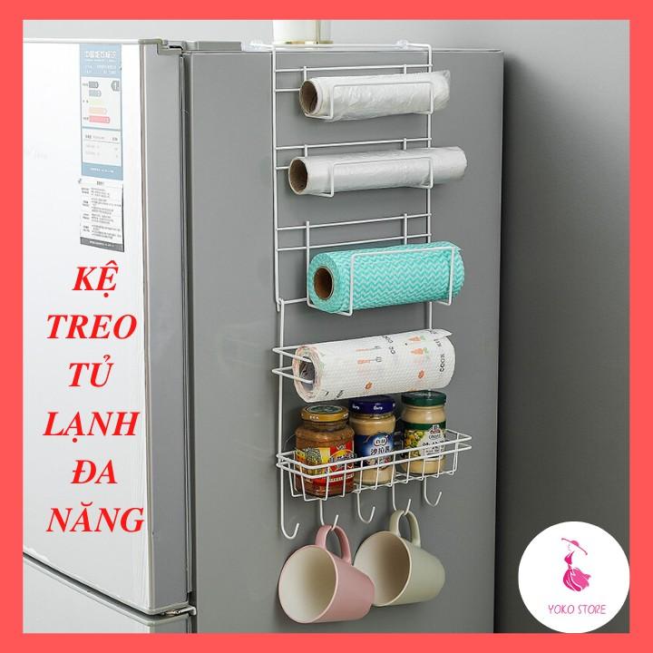 Kệ treo tủ lạnh đa năng kệ đựng đồ đa năng, giá treo cánh tủ lạnh đựng đồ đa năng