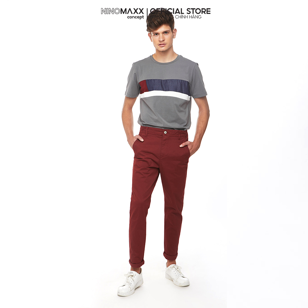 NINOMAXX Quần Khaki Nam dài dáng slim fit cotton 1905098