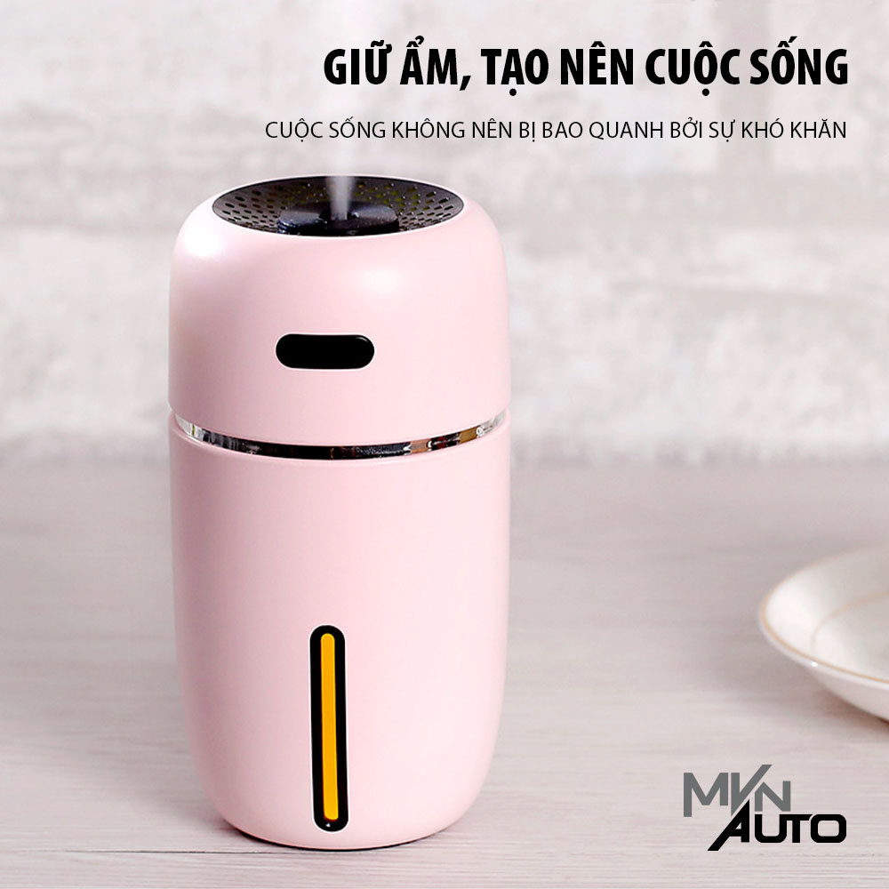 Máy Khuếch Tán Tinh Dầu Khử Mùi Xe Hơi - Đen Nhám