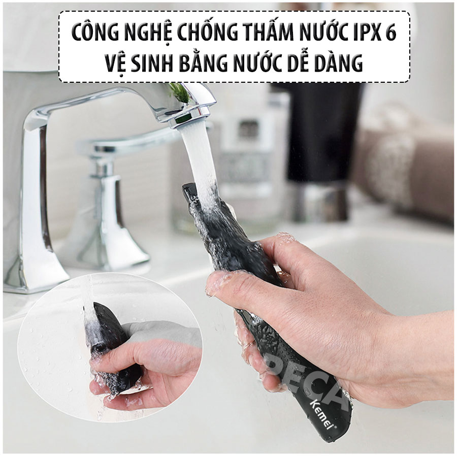 Tông đơ đa năng 4in1 KEMEI KM-5029 nhiều đầu thay thế chuyên dụng cắt tóc, cạo râu, cạo đầu, cạo lông toàn thân, tỉa lông chân mày, tỉa lông mũi sạc nhanh 1h - hãng phân phối chính thức