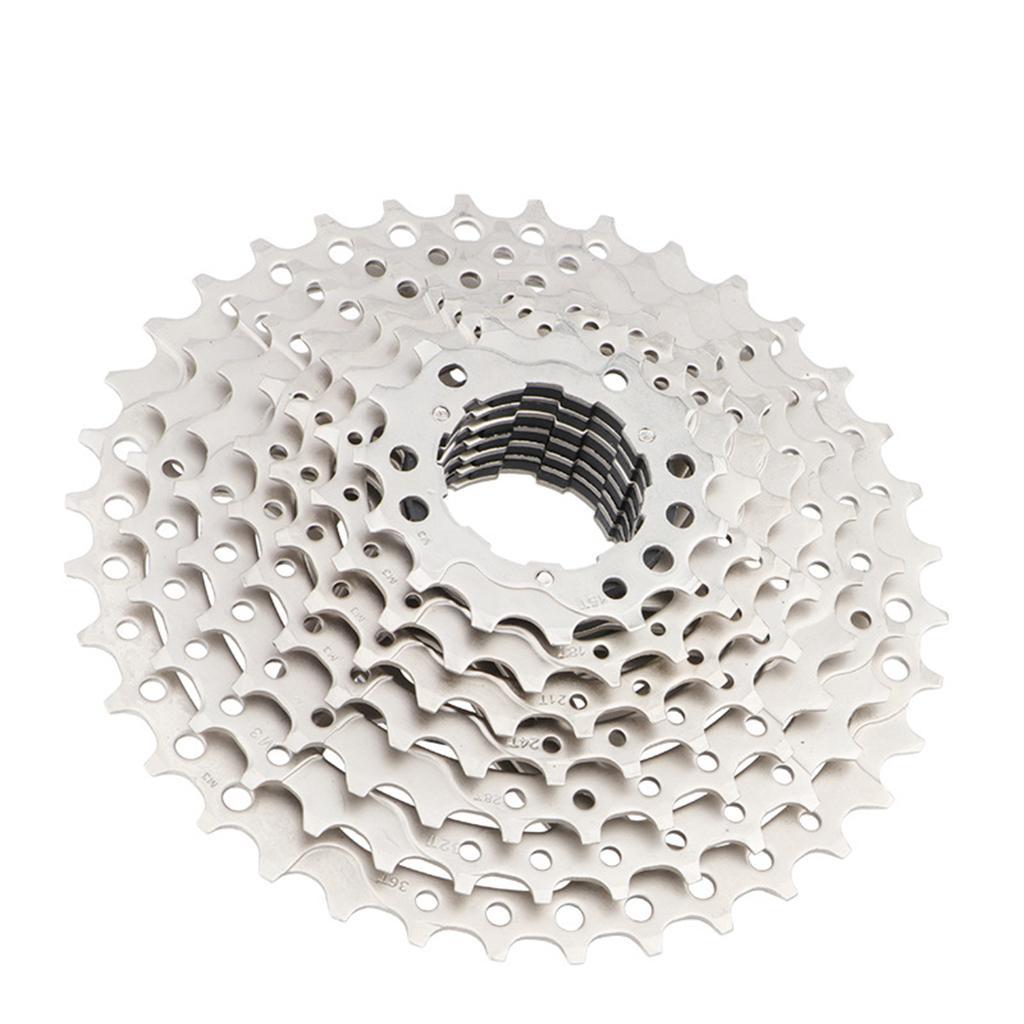 9 Speed Bike Freewheel Set Steel Bicycle Cassette Bicycle Replacement Accessory for Mountain Bikes Road Bike