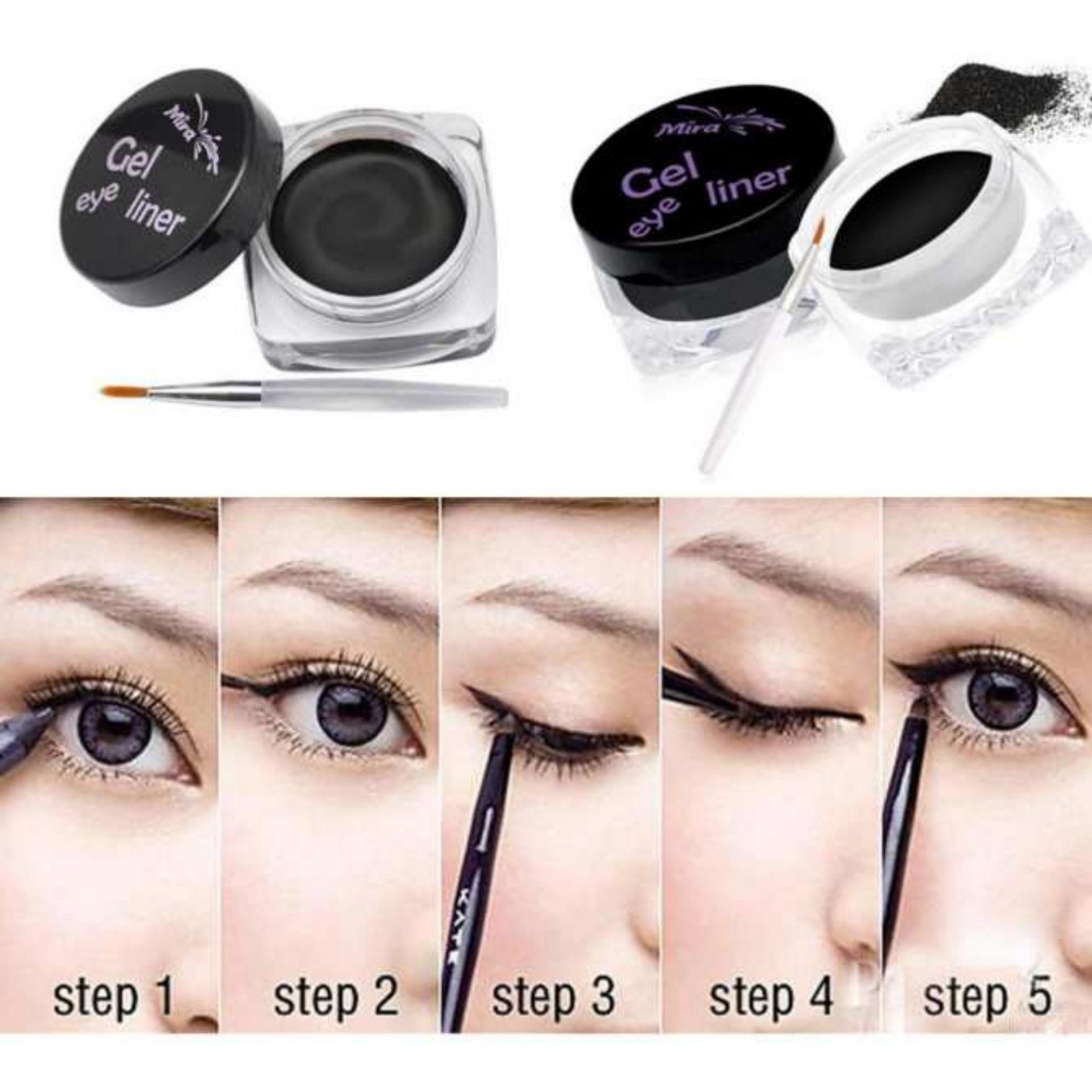 Gel kẻ mắt nước Mira Eyeliner Hàn Quốc 6g tặng kèm móc khoá