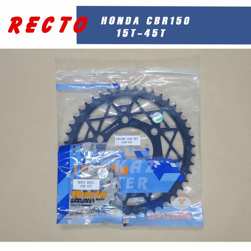 B3 Nhông Sên Dĩa 15T x 45T Recto xe Honda CBR 150 2018 Sên VIX Phốt Cao Su PKN