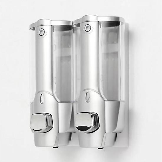 Hộp đựng nước rửa tay nhấn hai bình treo trường cao cấp