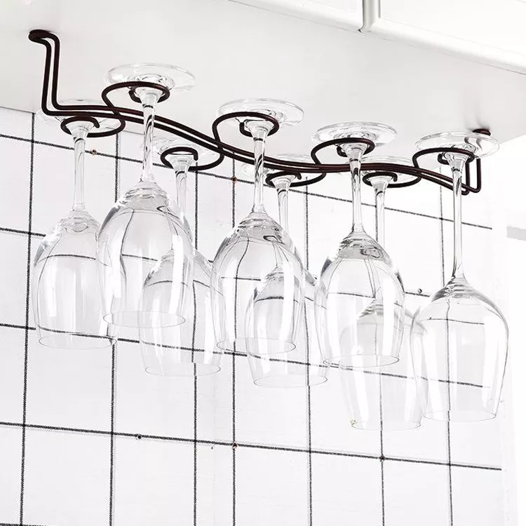 Giá Treo Loại 8 Ly Rượu Vang Màu Đồng Giả Cổ NT032B