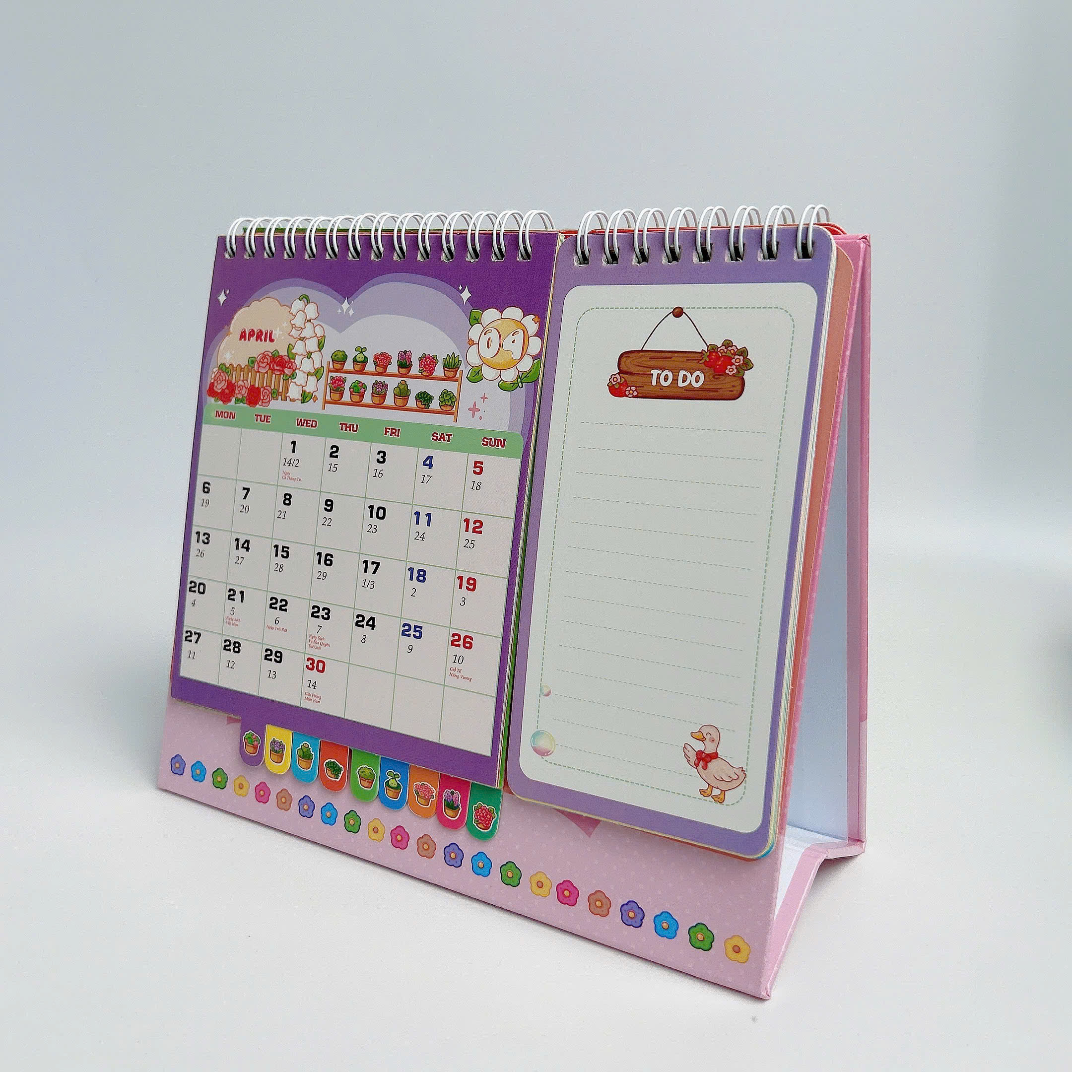 Lịch Để Bàn 2026 Tô Màu - The Garden Of Time - Tặng Sticker Trang Trí - ABBOOKS