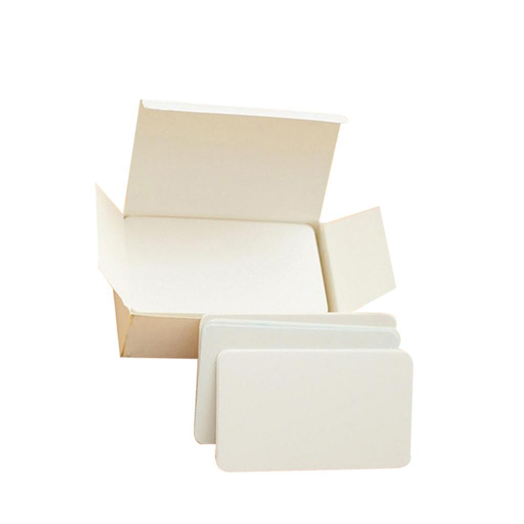 2 Boxes White+Black Paper Blank Index Flash Cards DIY Message, 90 Sheets