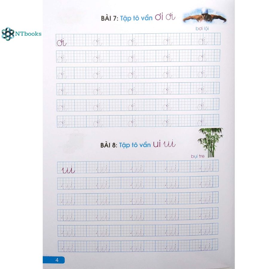 Sách Bước đầu học viết - Tập tô vần