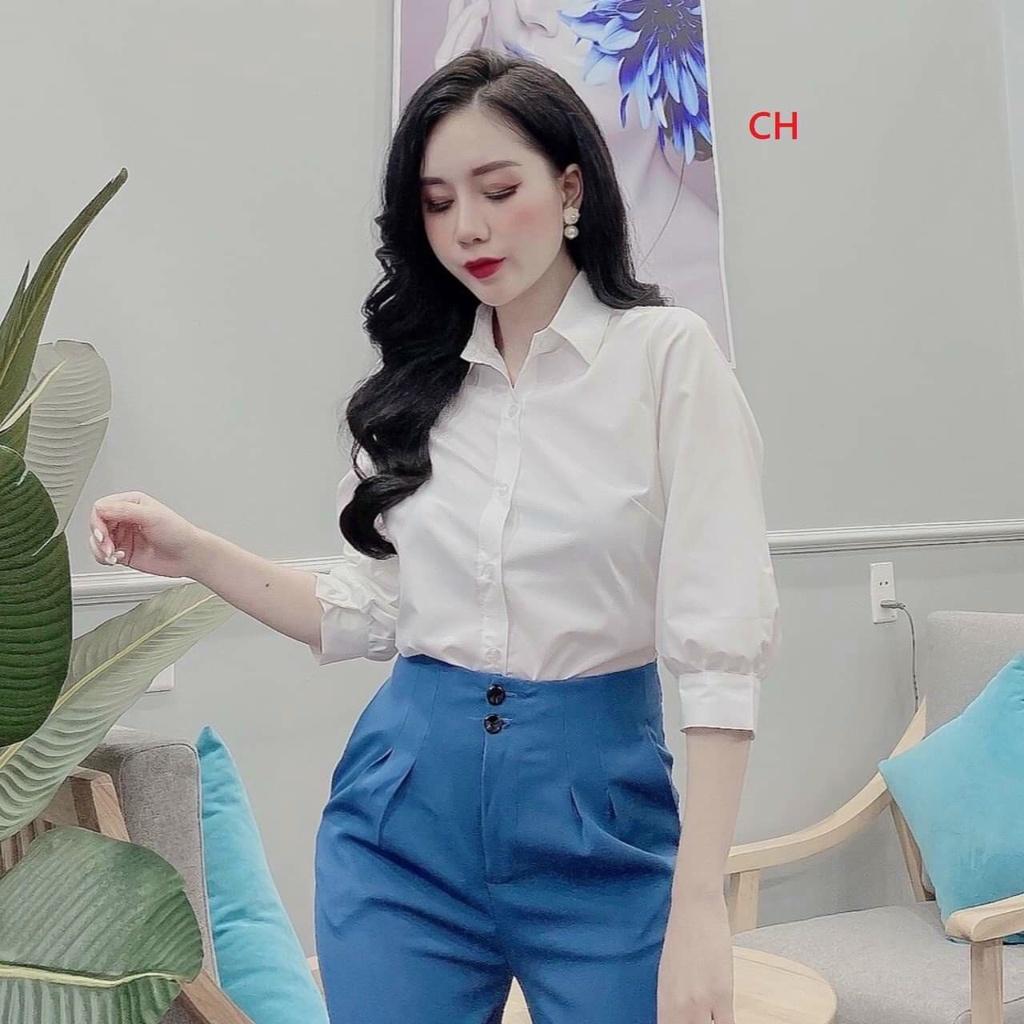 Áo sơ mi quốc dân tay lửng siêu xinh