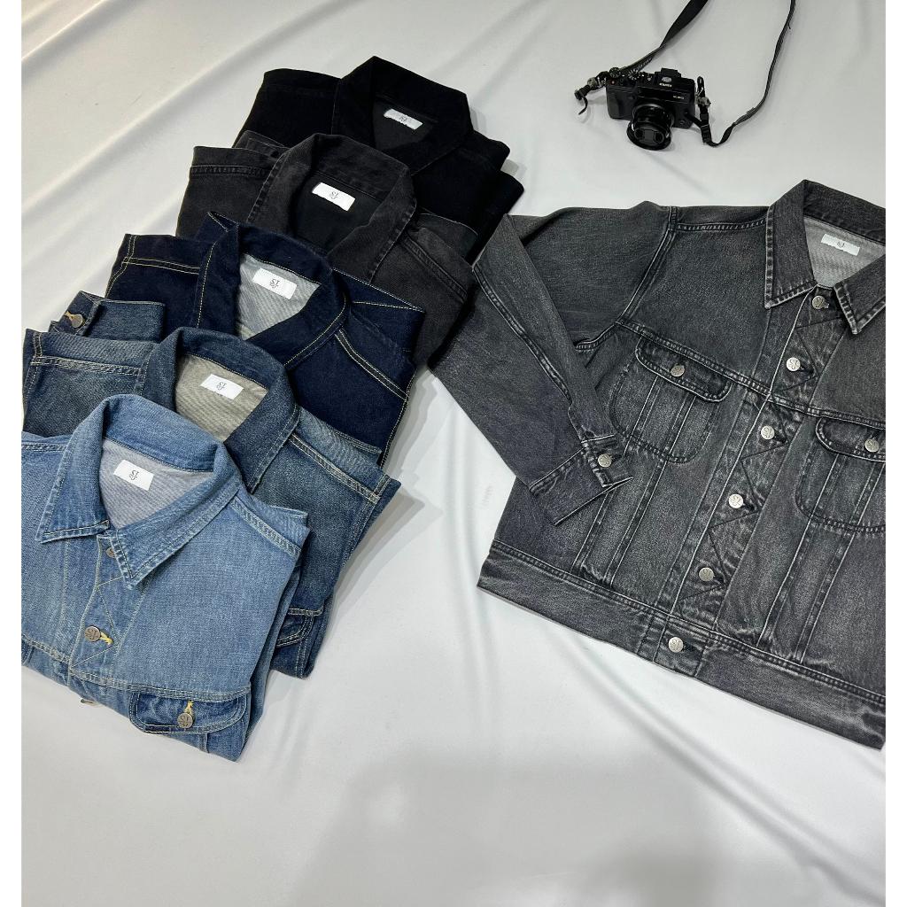 Áo khoác Jeans Dáng Ngắn JK2_ Áo bò nam siêu đẹp, chất vải Jean cotton cao cấp thương hiệu Sam