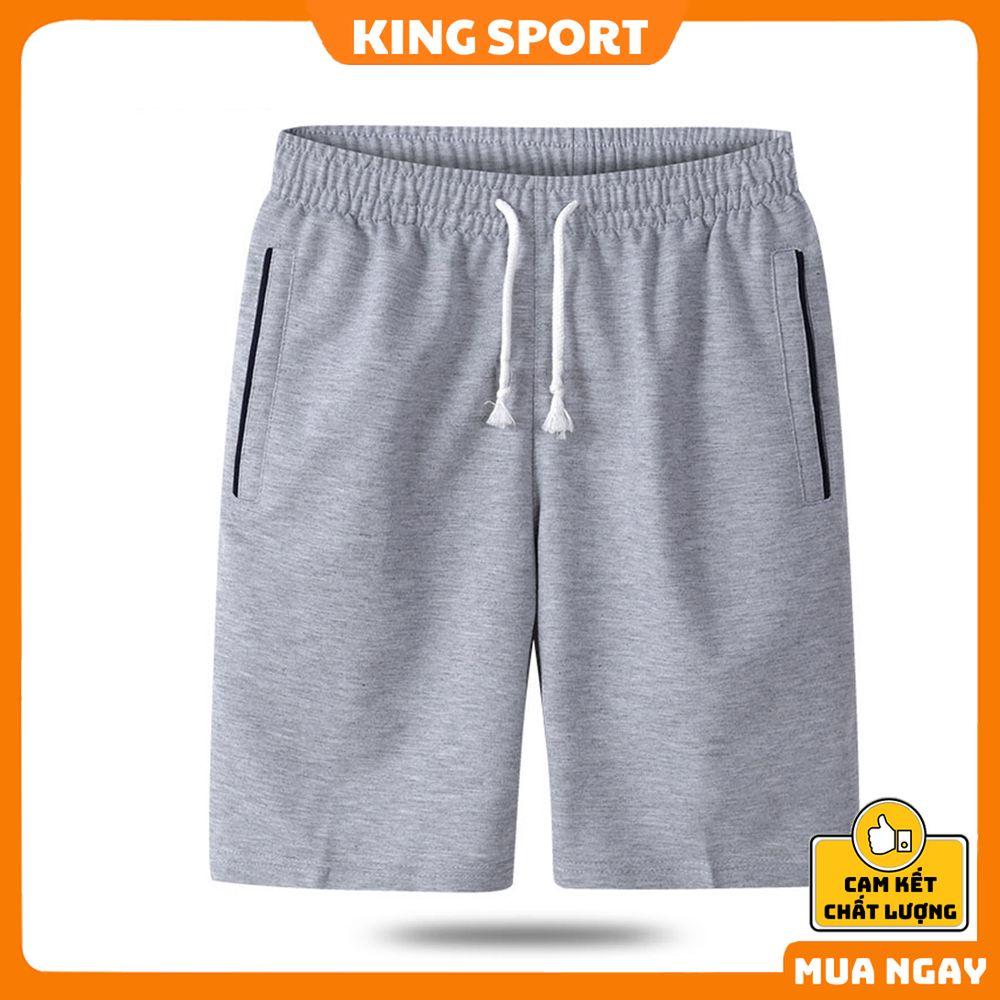 Quần đùi nam thể thao, quần short nam thun unisex ống rộng thể thao thoáng mát hàn quốc BIBINO