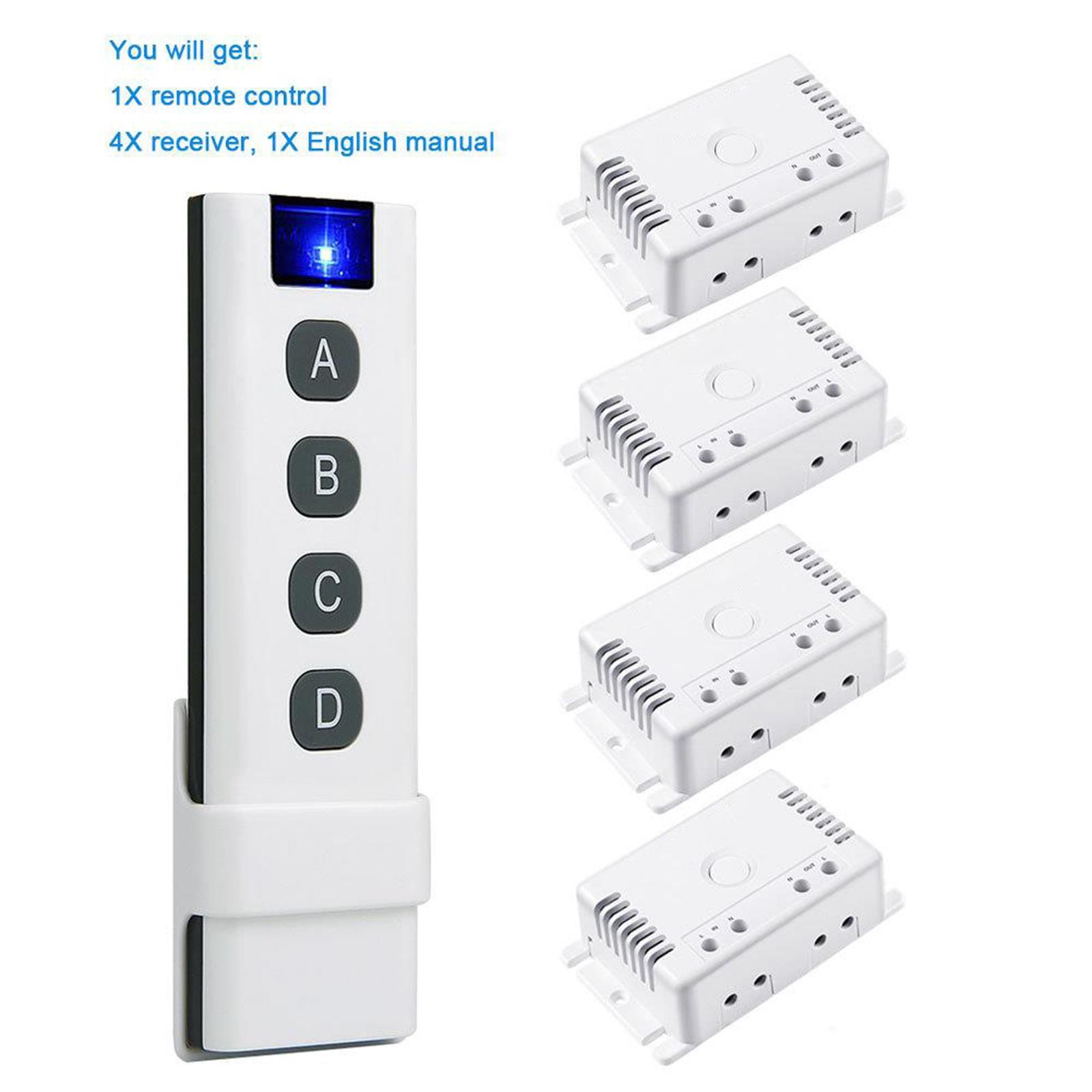 Wireless Digital Remote Control Switch 433MHz for Household Appliances