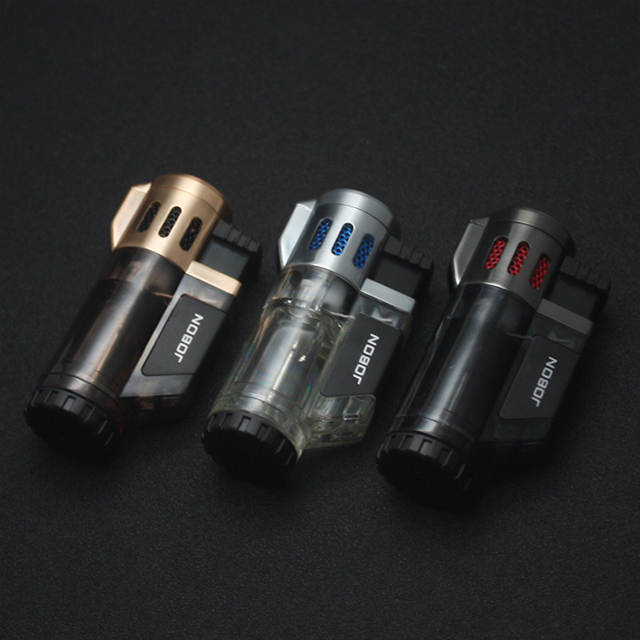 Vỏ Hột Quẹt Bật Lửa Khò 3 Tia Jobon ZB-373 Thiết Kế Nhỏ Gọn Độc Lạ Lửa Khò Mạnh Mẽ - Dùng Gas Cao Cấp