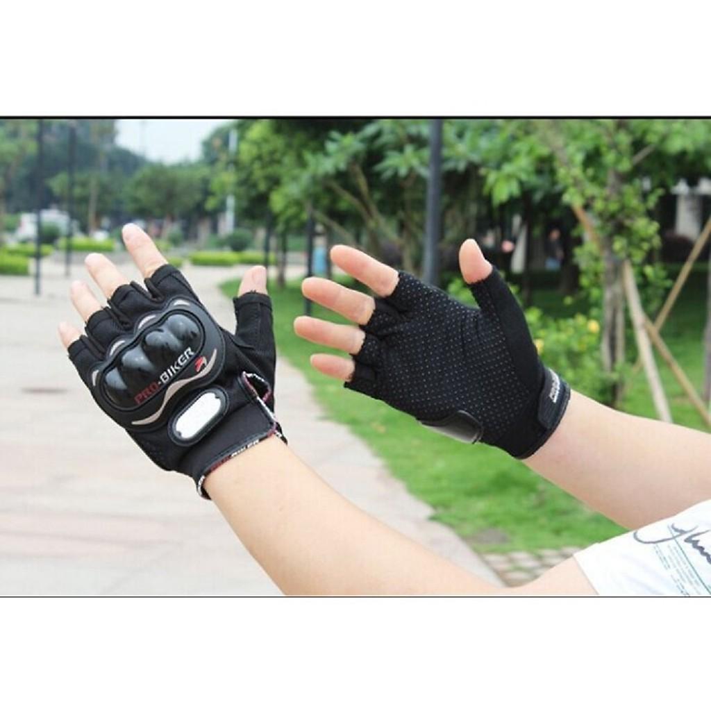 Găng tay cụt ngón có gù bảo vệ - XXL: 80-85kg