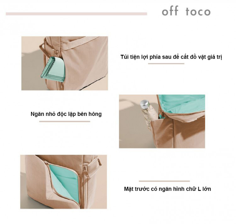 Balo thời trang chống nước, chống sốc cho laptop 9.7 inches off-toco Elecom BM-OF05