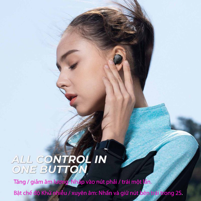 Tai Nghe Bluetooth Earbuds SoundPeats T2 Thiết kế công thái học, điều khiển thông minh - Hàng Chính Hãng