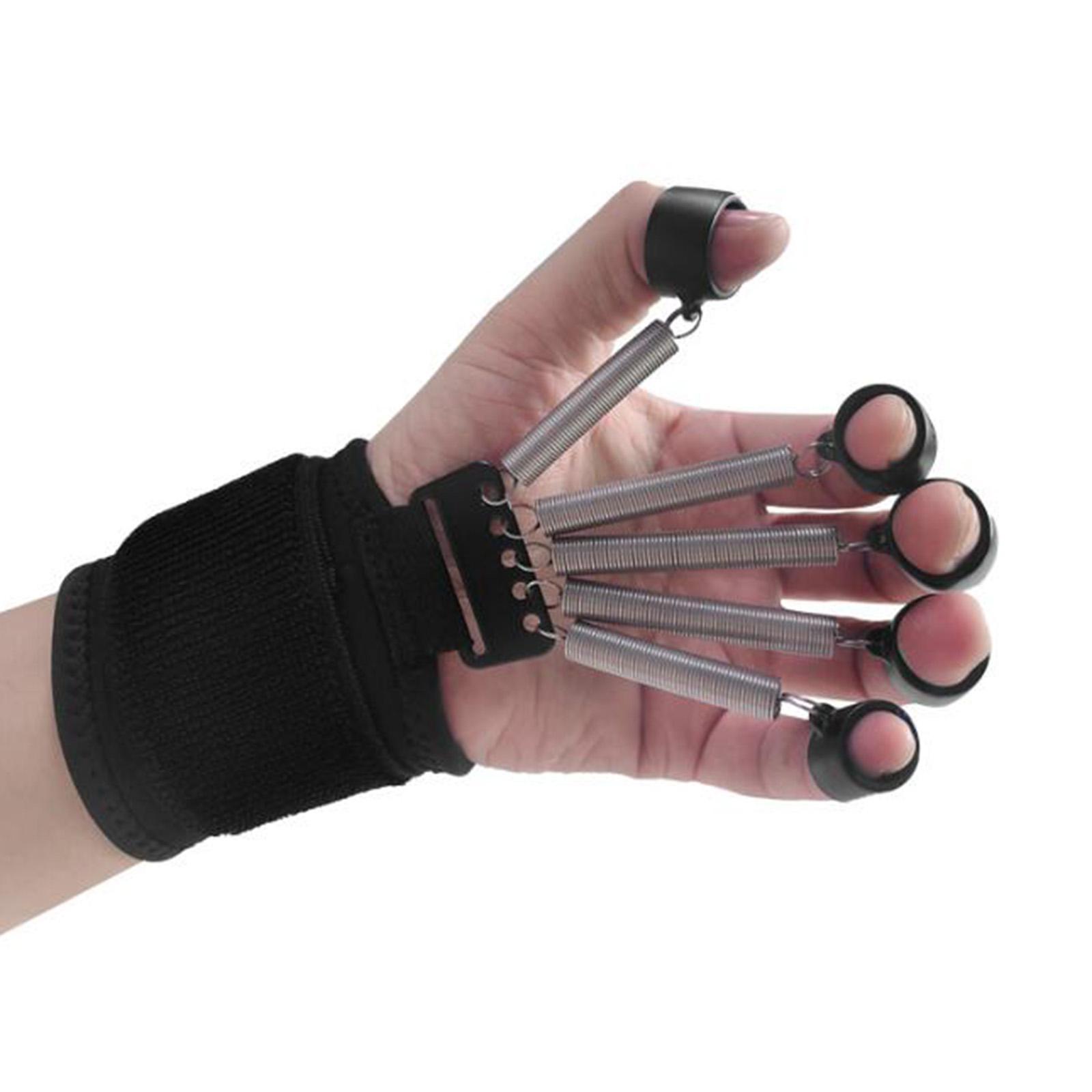 Finger Strengthener, Elastic Finger Exerciser & Hand Grip Strengthener Trainer, Portable Forearm Grip Workout for Improving Finger and Wrist Strength