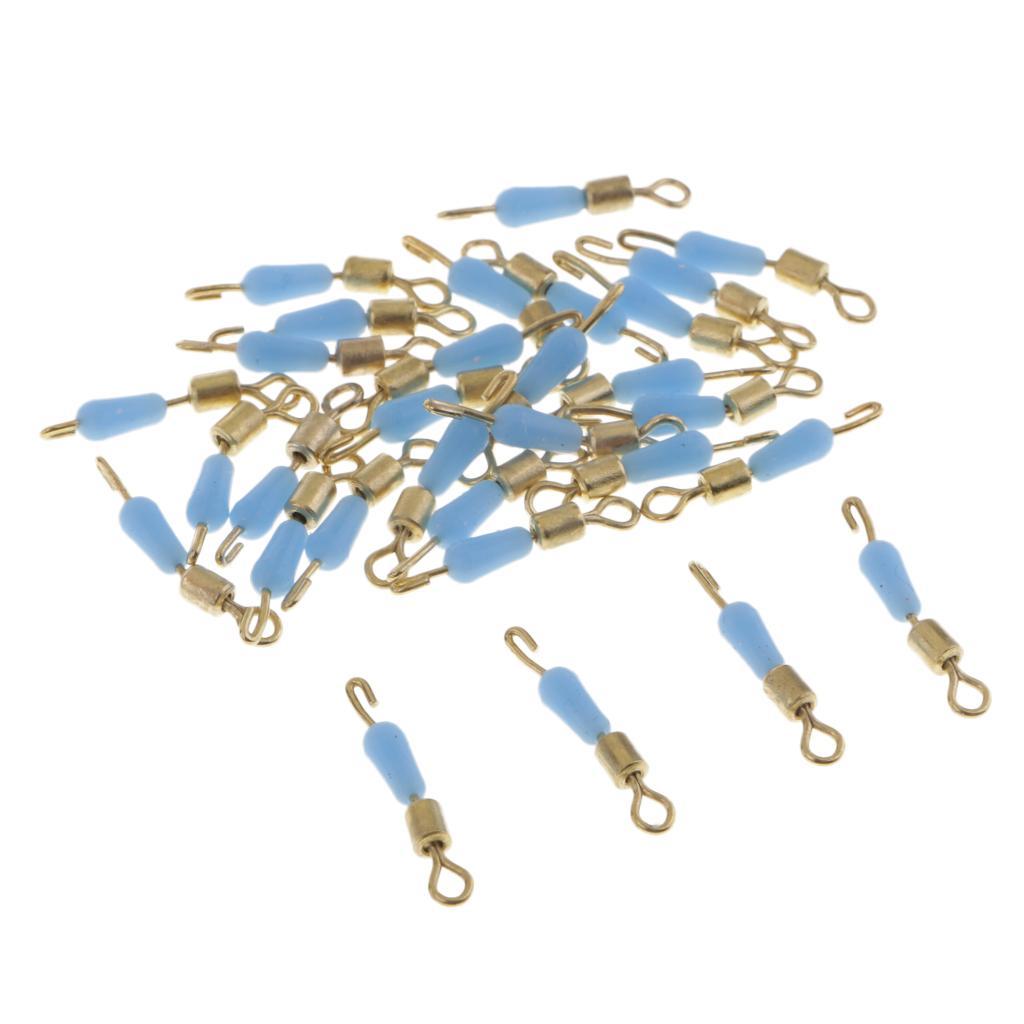 30pcs Quick Change Fishing Swivels Clips Pins  Line Connector 16mm