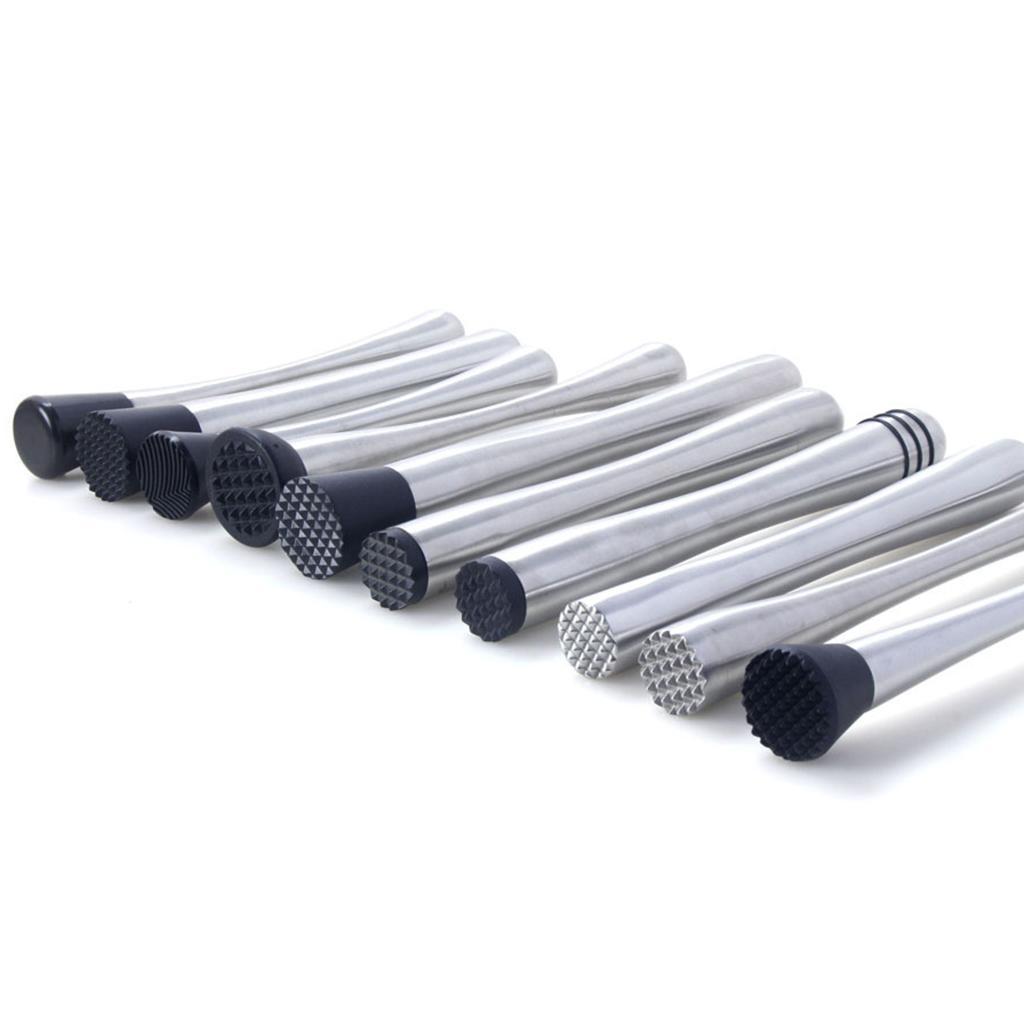 Professional Stainless Steel Cocktail Muddler Drink Muddler Bartender Tool