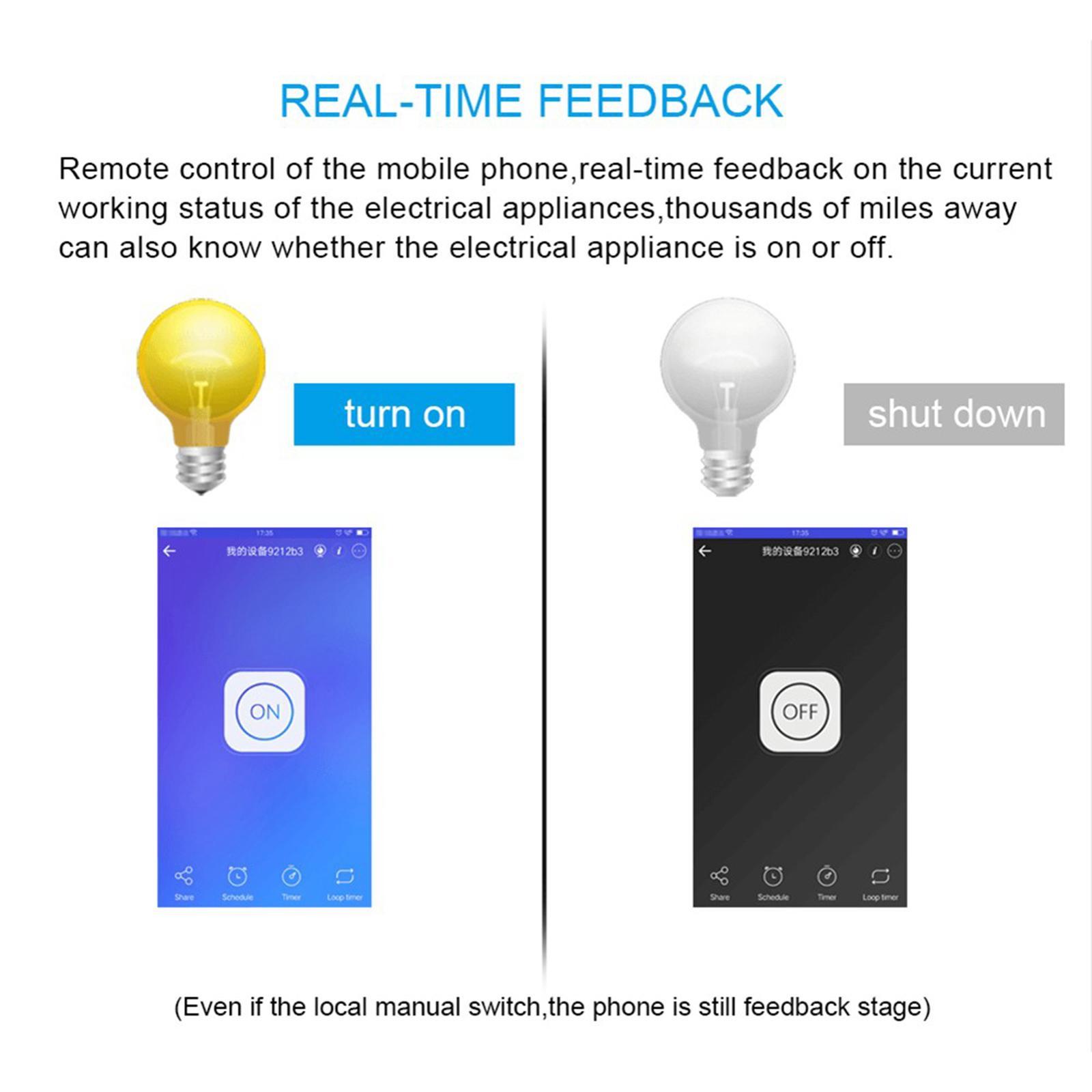 Wifi Wireless Remote Switch Remote Control Electrical Compatible with IFTTT