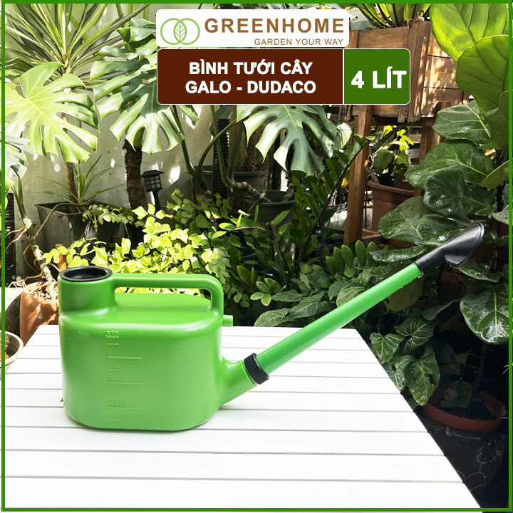 Bình Tưới Cây Vòi Sen Greenhome, Galo Dudaco, 4 Lít, 2 Chế Độ Tưới, Dễ Sử Dụng, Tháo Lắp Dễ Dàng, Độ Bền Cao