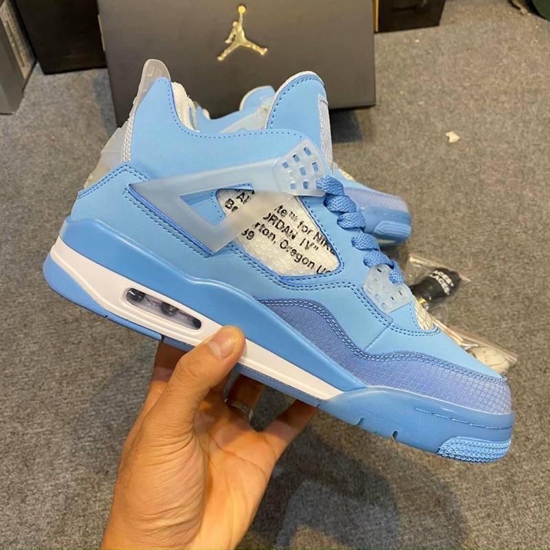 Giầy JD4 retro x offwhite blue 1:1 SC