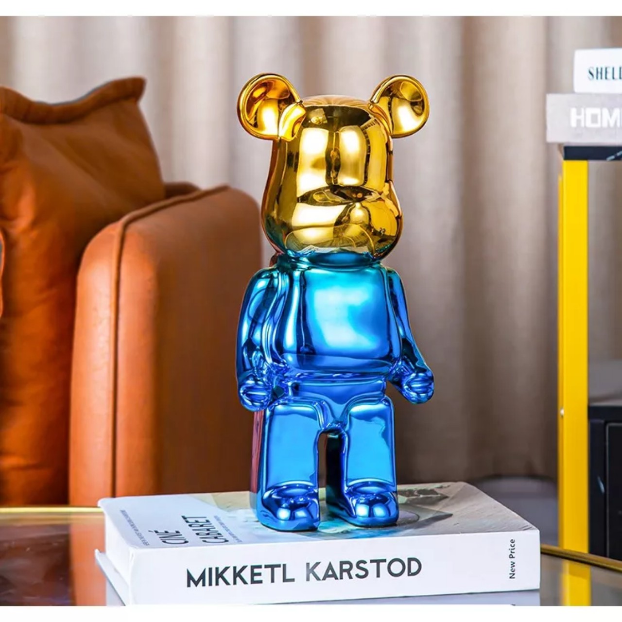 Mô Hình Ống Tiết Kiệm Gốm Bearbrick Gradient Trang Trí Màu Sắc