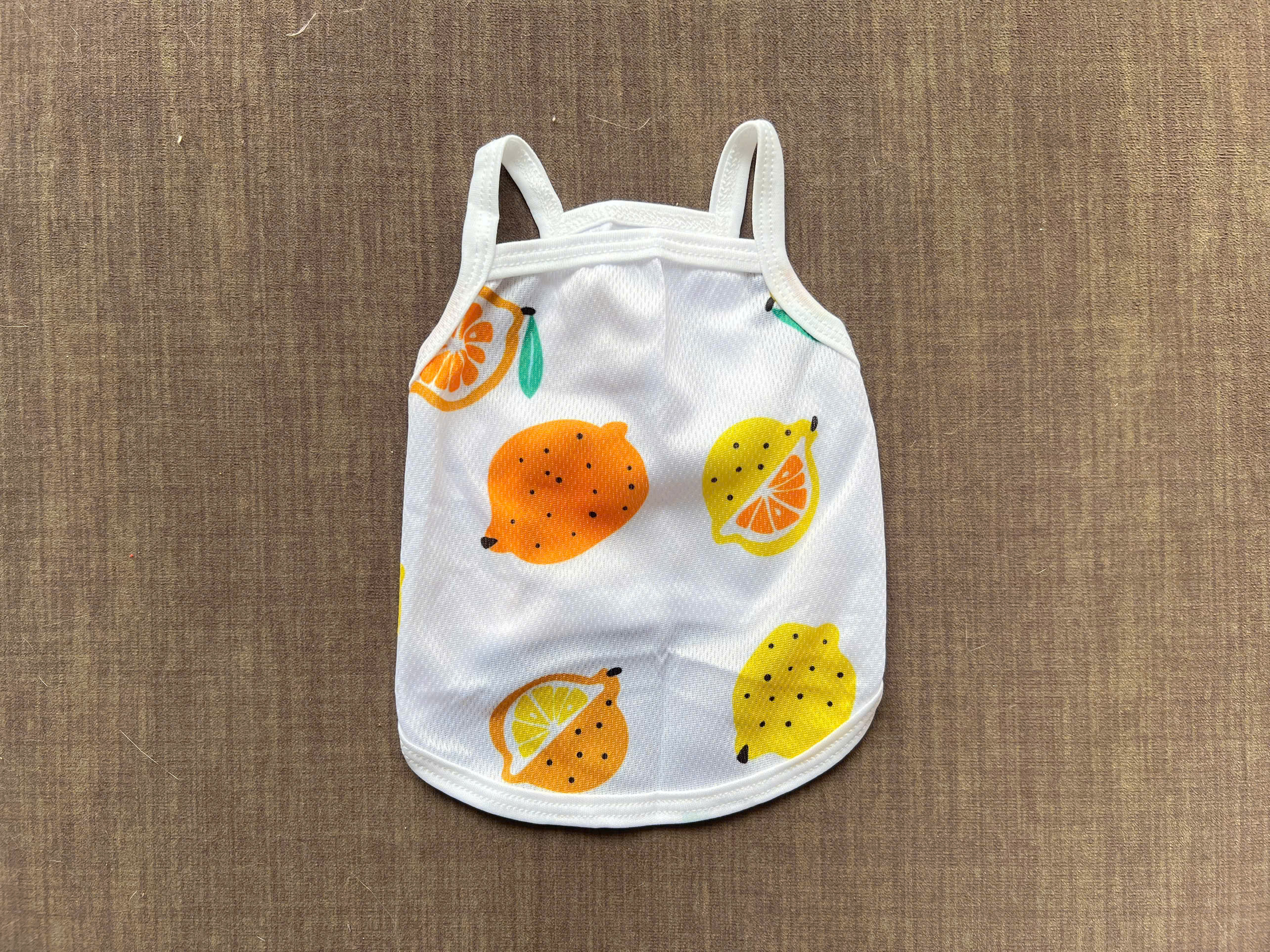ÁO THUN HAI DÂY TRÁI CÂY THÔNG HƠI SIÊU CUTE TỪ 1-7.5KG DÀNH CHO THÚ CƯNG CHÓ MÈ