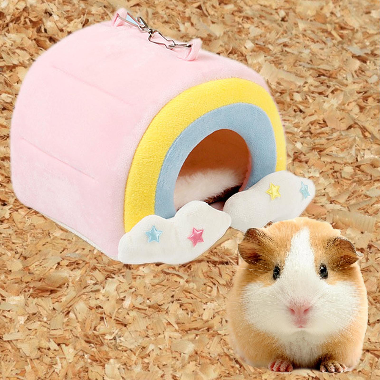 Small Animal Soft Warm Bed Pet Hammock Hamster Rat Guinea Pig House Nest Pad