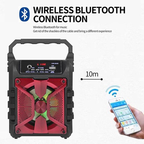 Loa Bluetooth KARAOKE Xách tay di động Cao cấp - Kèm Micro (giao màu ngẫu nhiên)