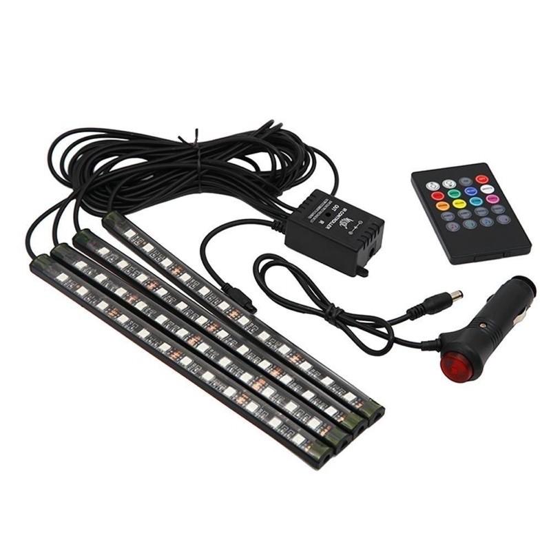 Bộ 12 Led gắn gầm ghế ô tô️️ nháy theo điệu nhạc