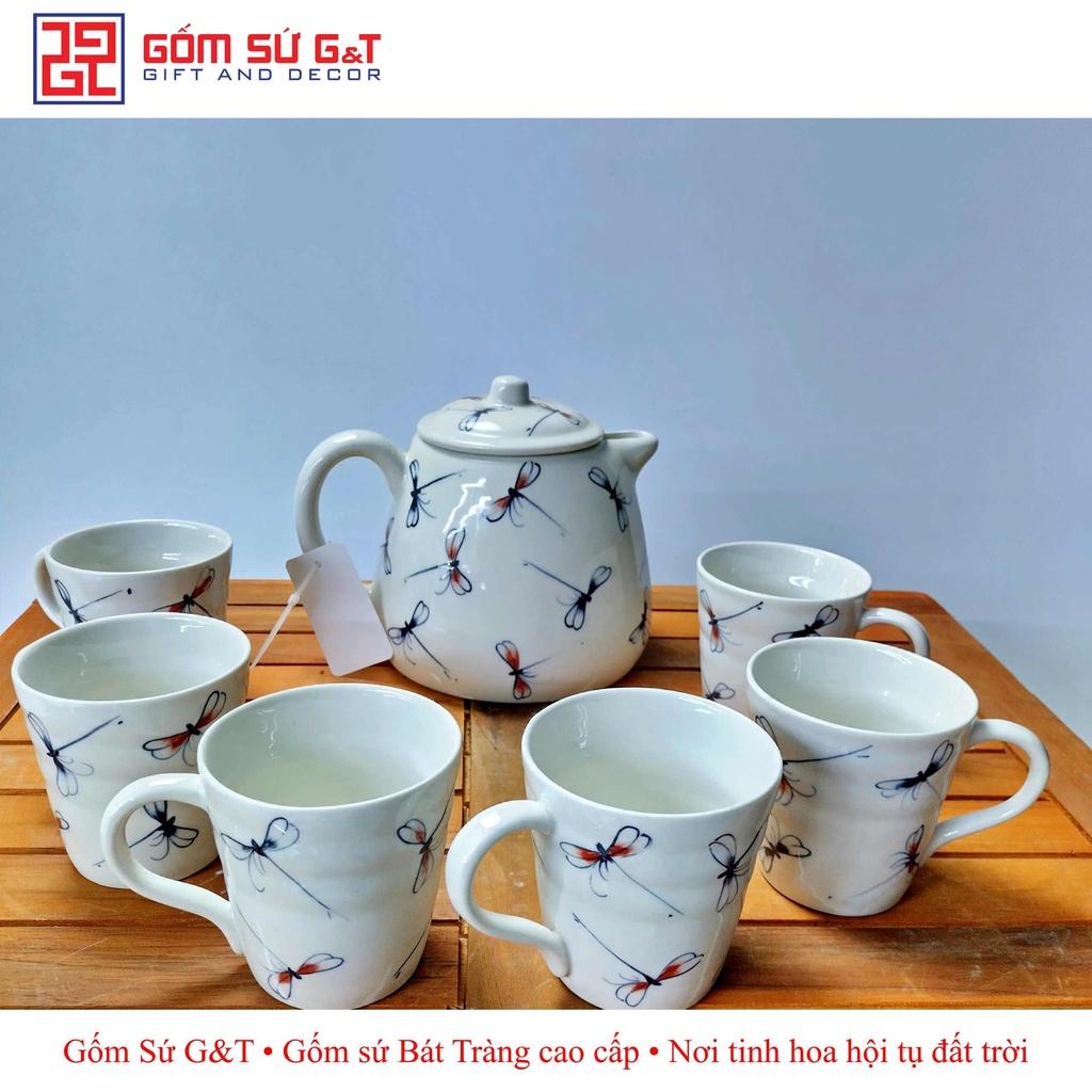 Bộ tích trà G&amp;T vẽ chuồn kim