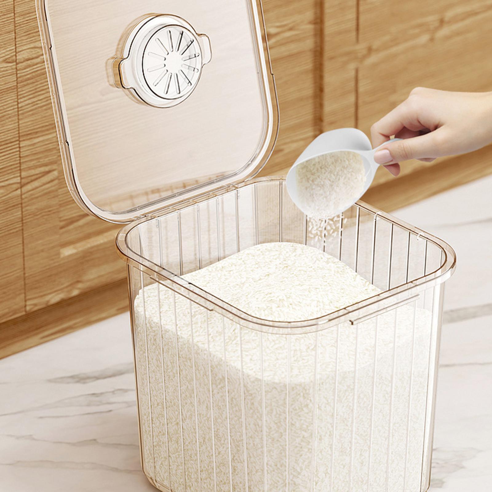 Clear Food Grain Storage box Storage Bin Sealed Lid for Sugar